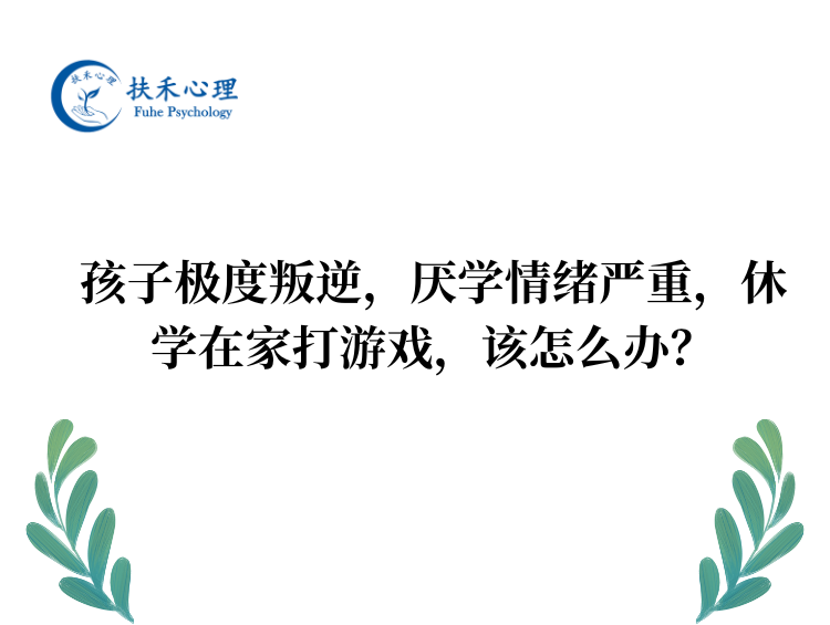 孩子极度叛逆，厌学情绪严重，休学在家打游戏，该怎么办？
