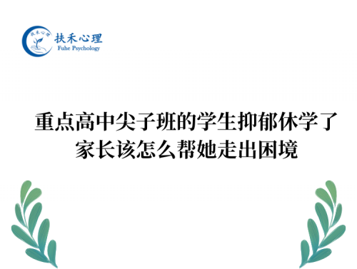 重点高中尖子班的学生抑郁休学了，家长该怎么帮她走出困境