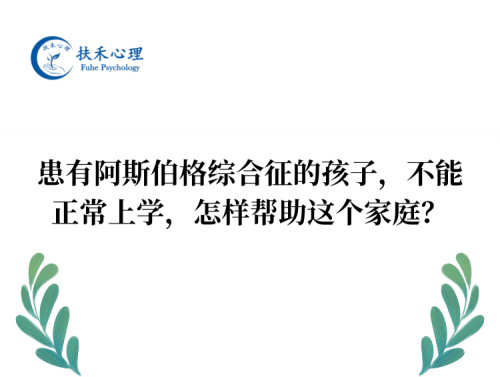 患有阿斯伯格综合征的孩子，不能正常上学，怎样帮助这个家庭？