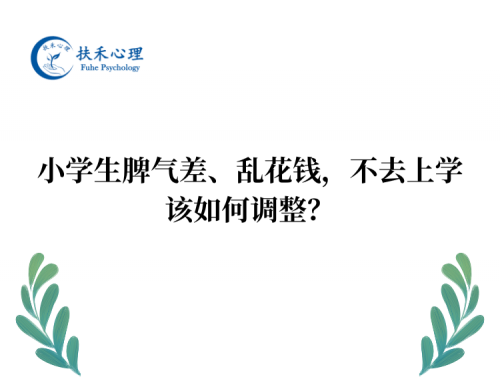 小学生脾气差、乱花钱，不去上学，该如何调整？